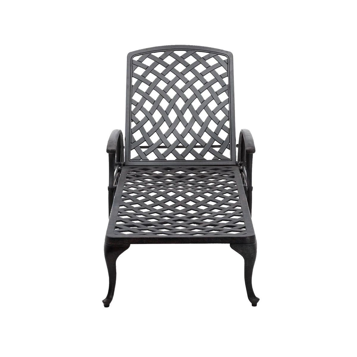 Homefun Aluminum Weatherproof Outdoor Chaise Lounge, Antique Bronze