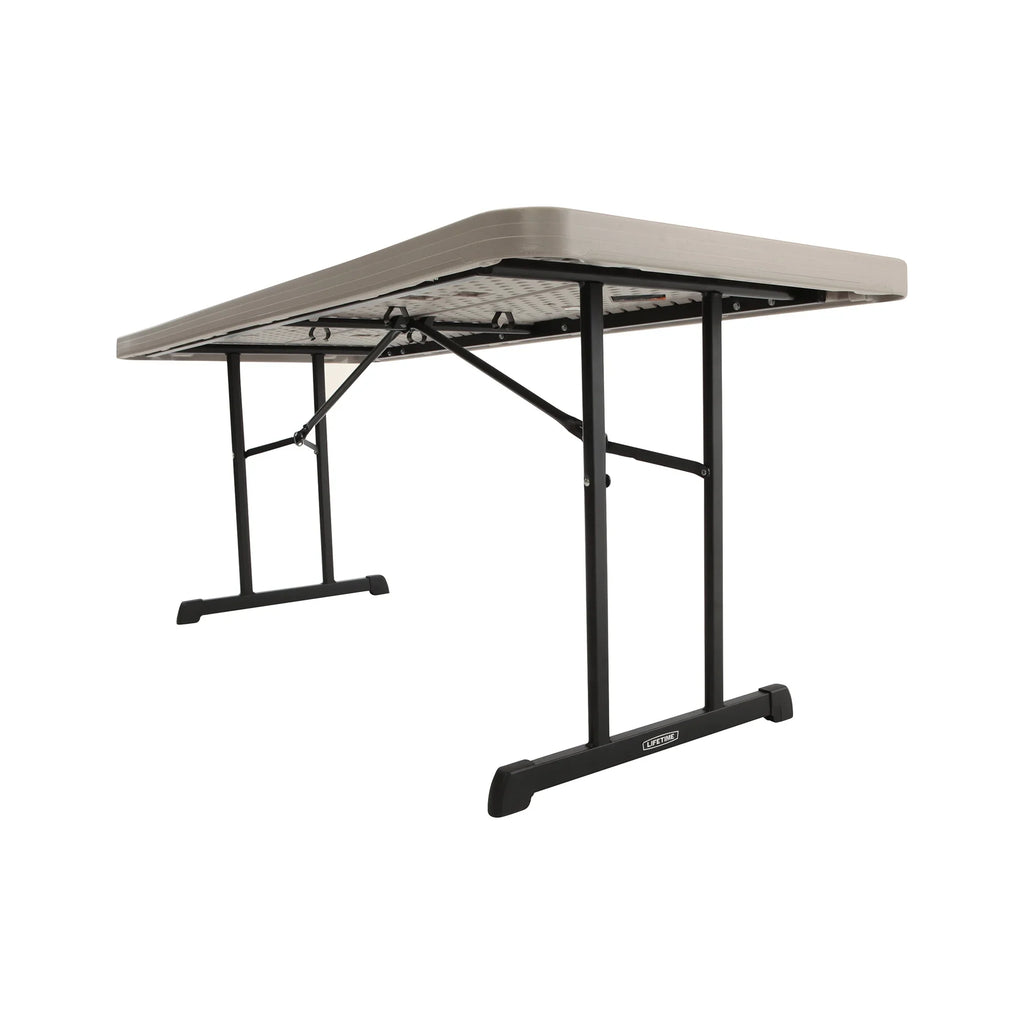 Lifetime 6 ft. Rectangle Folding Table, Indoor/Outdoor Professional Grade, Putty Set of 4 (480126)