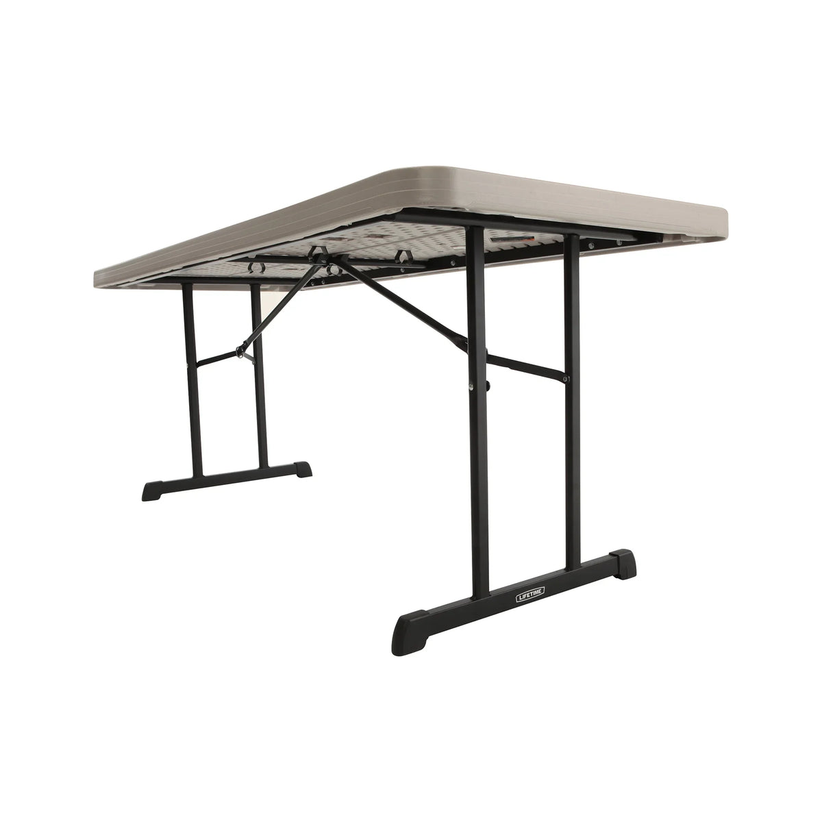 Lifetime 6 ft. Rectangle Folding Table, Indoor/Outdoor Professional Grade, Putty Set of 4 (480126)