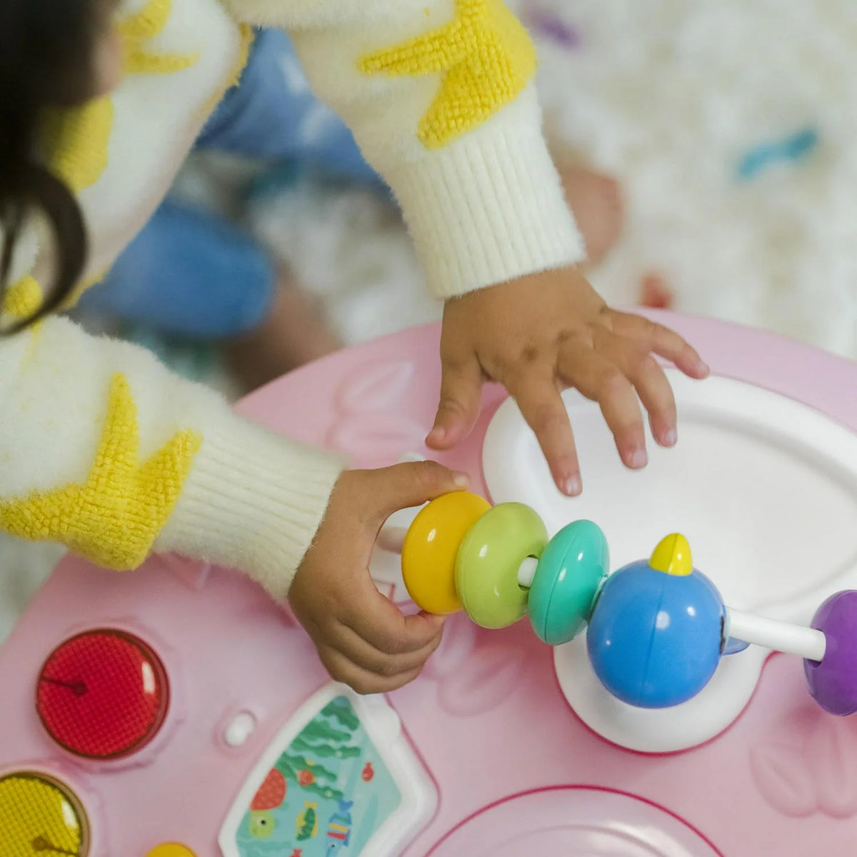Bright Starts Around We Go 2-in-1 Walk-Around Baby Activity Center & Table. Tropic Coral. Age 6 Months+
