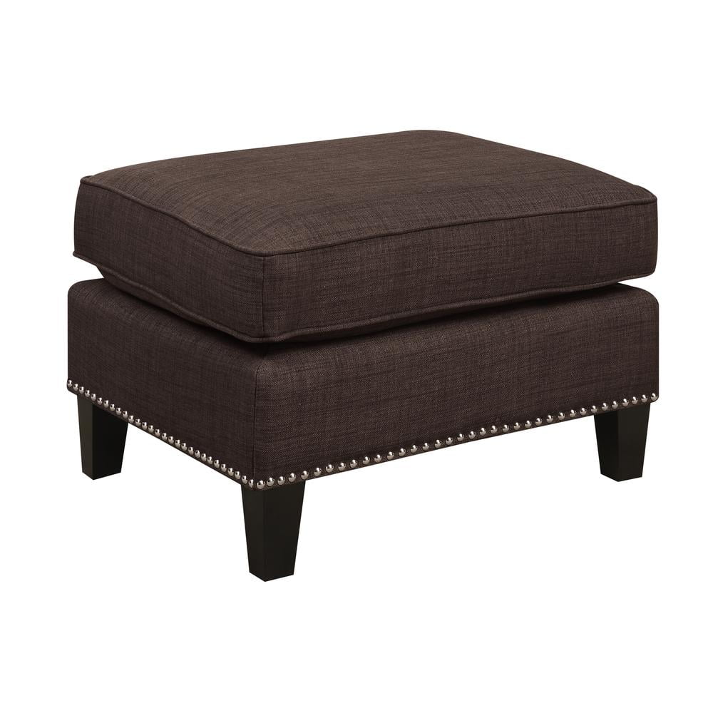 Picket House Emery Ottoman Heirloom Charcoal