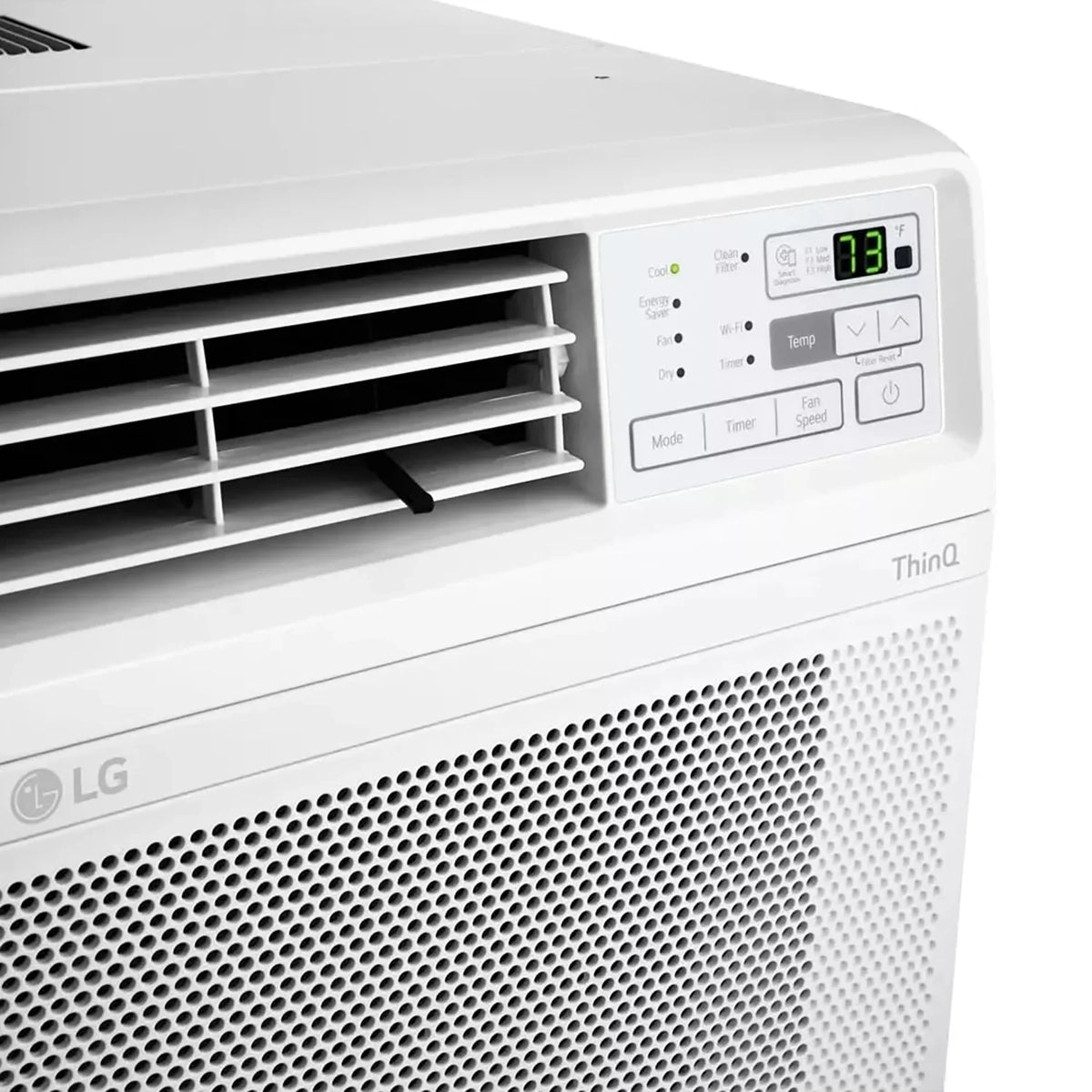 Restored LG 12,000 BTU 115V Window Air Conditioner Cools 550 sq. ft. with Wi-Fi, (Refurbished)
