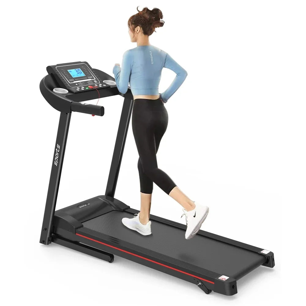 Holaki Home Foldable Treadmill with Incline, Folding Treadmill for Home Workout, Electric Walking Running Treadmill Machine 5" LCD Screen 250 LB Capacity Bluetooth Music