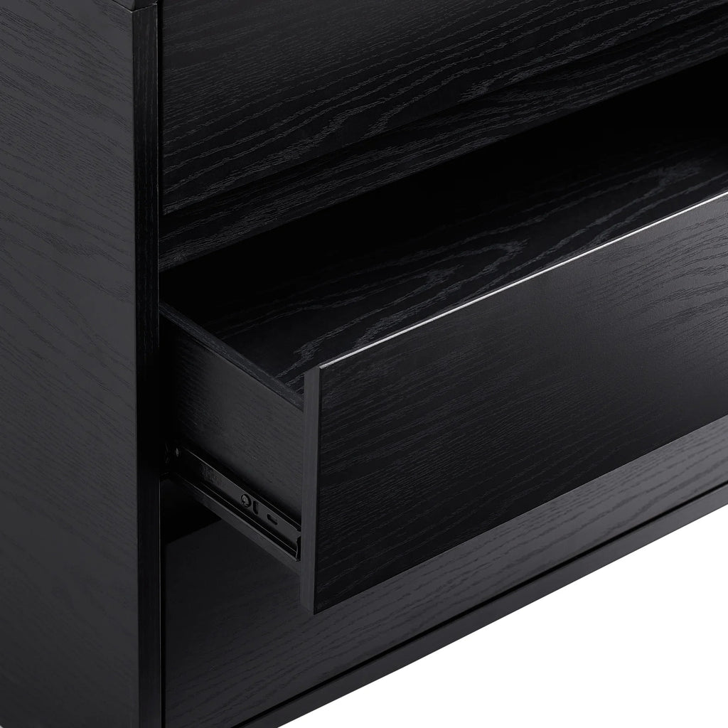 Better Homes & Gardens Juliet 3 Drawer Nightstand with USB, Light Honey