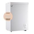 WANAI Chest Freezer 3.5 Cu.ft, Deep Freezer with Top Open Door,White