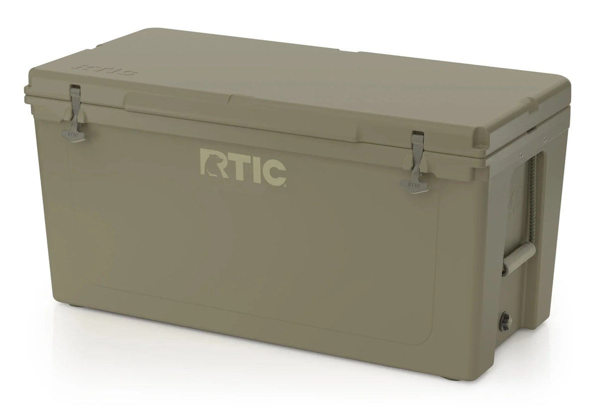 RTIC 145 QT Ultra-Tough Rotomolded Hard-Sided Ice Chest Cooler, White, Fits 195 Cans