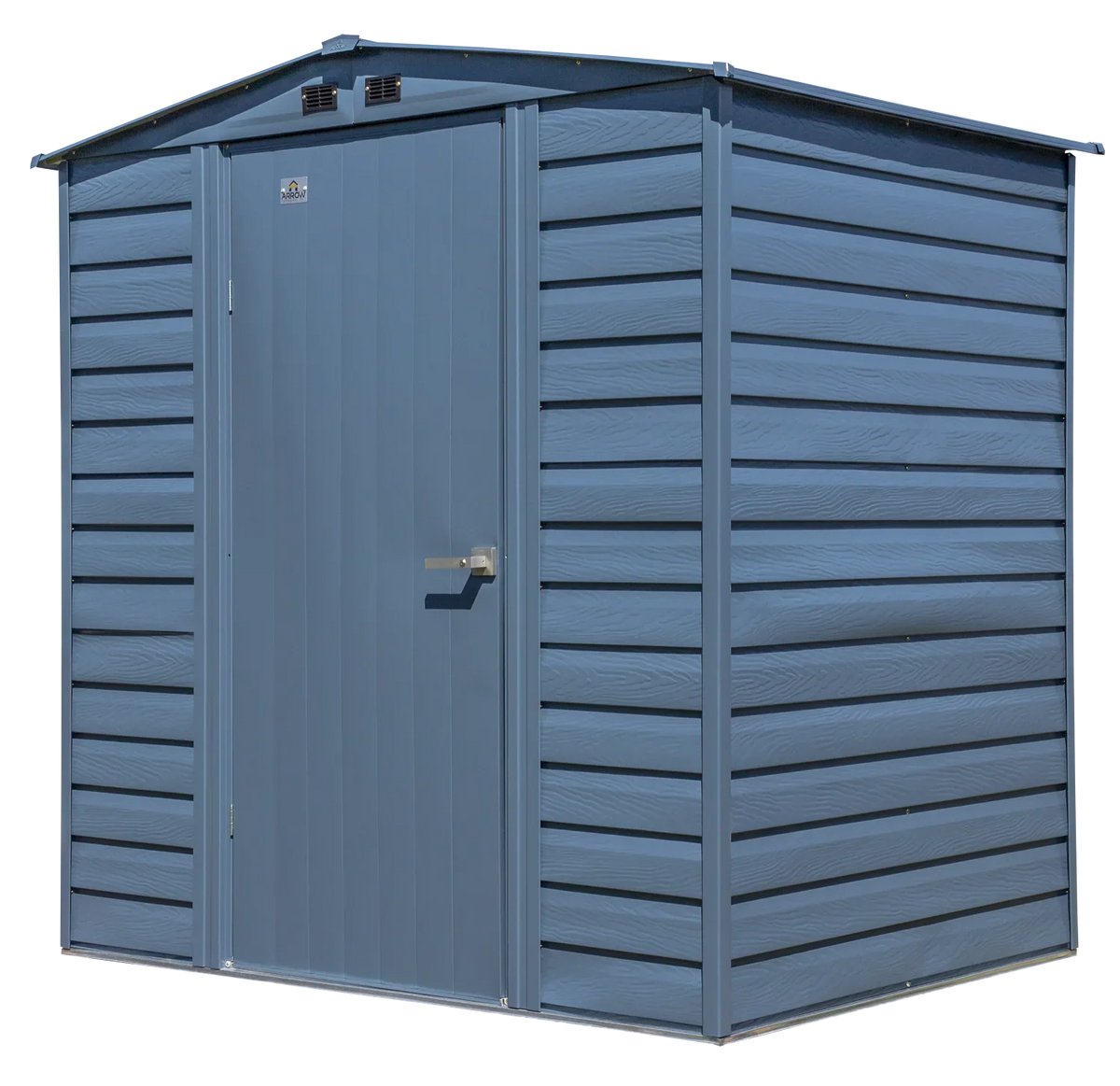 Arrow Select Steel Storage Shed Steel Storage Shed, 6x5, Charcoal