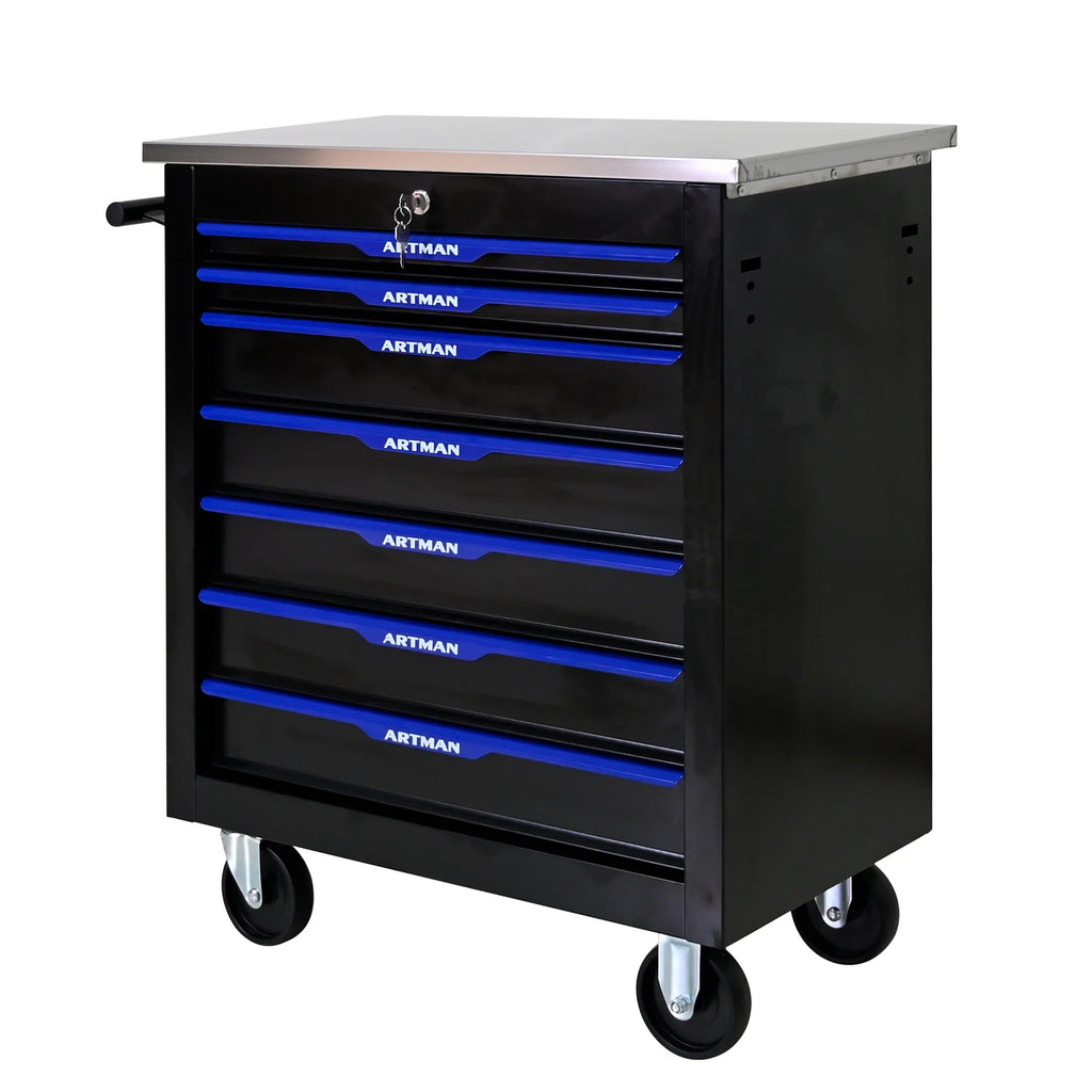 ARTMAN 6-Drawer Tool Storage Chest with Lockable Wheel,6 Drawer Tool Storage Cabinet for Garage, Warehouse, Repair Shop