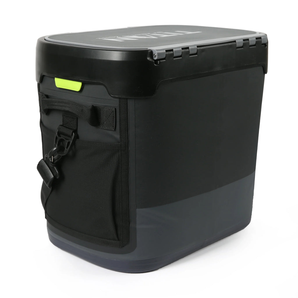 Titan by Arctic Zone 36 Can, 24 Quart Welded Soft Cooler with Waterproof Exterior & Leak Proof Latch, Black
