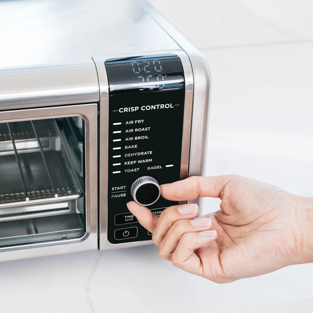 Ninja. SP101 Foodia?" 8-in-1 Digital Air Fry Oven, Flip-Away for Storage, Dehydrate, Keep Warm
