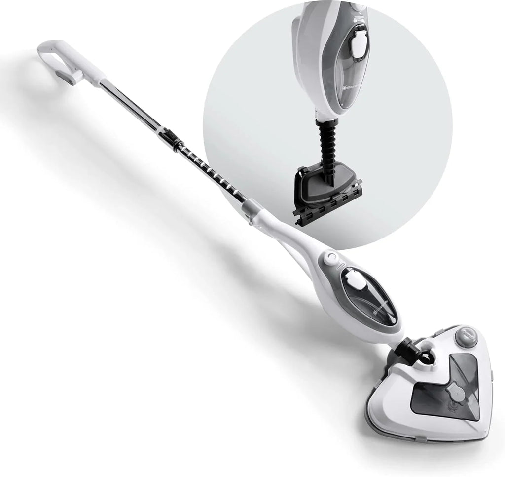 Steam & Go 10-in-1 Steam Cleaner with Detachable Base Steamer Mop Floor Cleaner