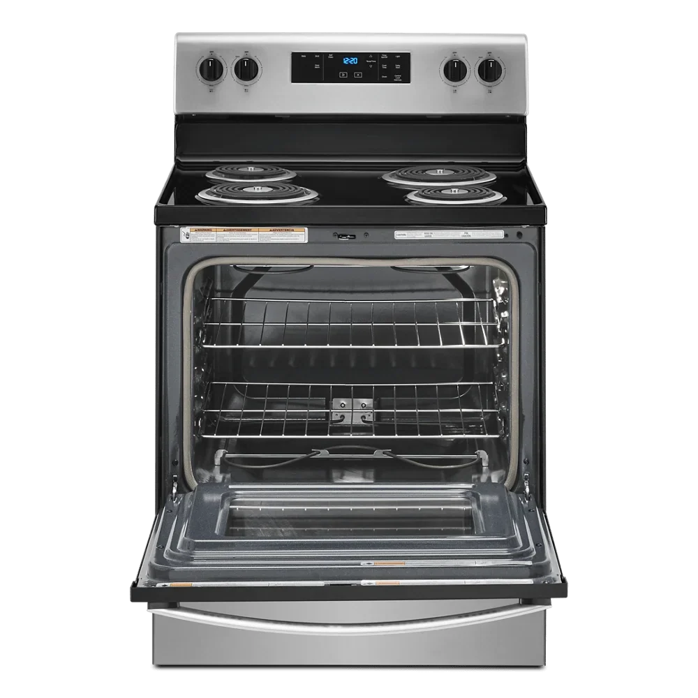Whirlpool 30 in 4.8 Cu. ft Freestanding Coil Electric Ranger in Stainless Steel