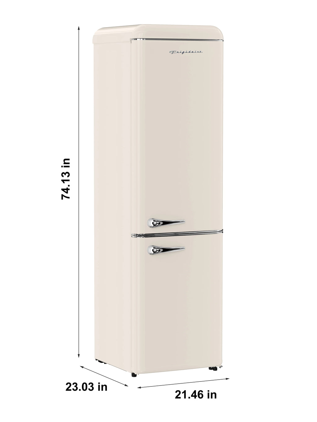 Frigidaire 9.0 Cu. Ft. Bottom Mount Retro Refrigerator, Black
