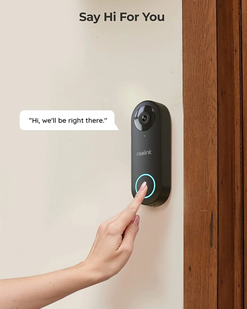 Reolink 2pcs Doorbell(PoE Version) 180" Diagonal, 5MP IP Security Camera with Chime, Secured Local Storage, No Monthly Fee