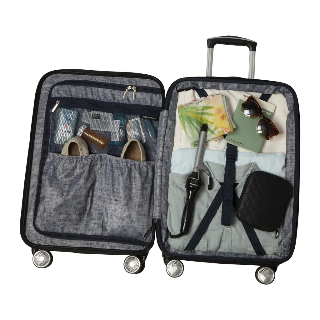 Ricardo Beverly Hills Anchor Bay Hardside 29" Expandable Checked Spinner Luggage, Charcoal