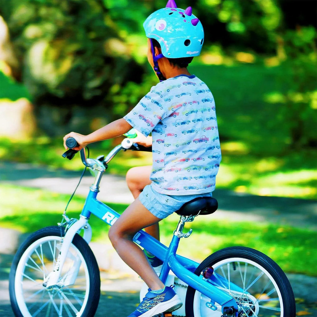 RoyalBaby Formula 16” Kids Bike with Kickstand and Training Wheels. Blue