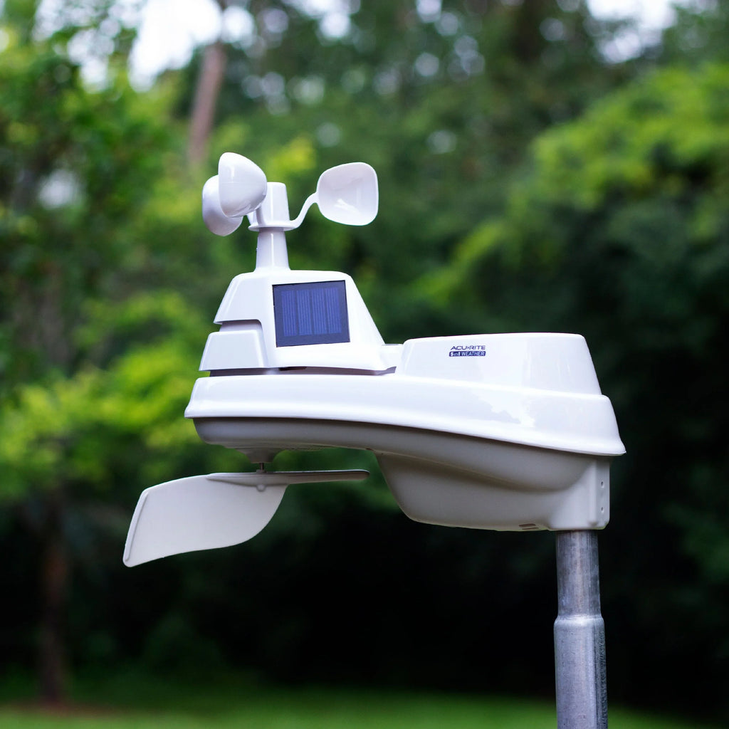 AcuRite Iris (5-in-1) Wireless Home Weather Station, Indoor/Outdoor Temperature, Humidity, Wind, and Rain (01529M)