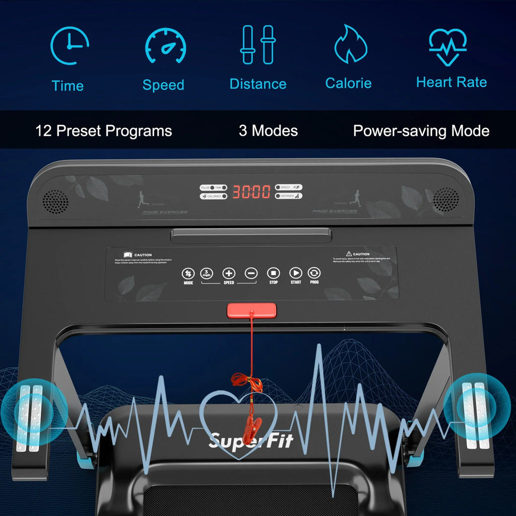 Gymax Electric Folding Treadmill Portable Cardio Running Machine w/ APP Control Red