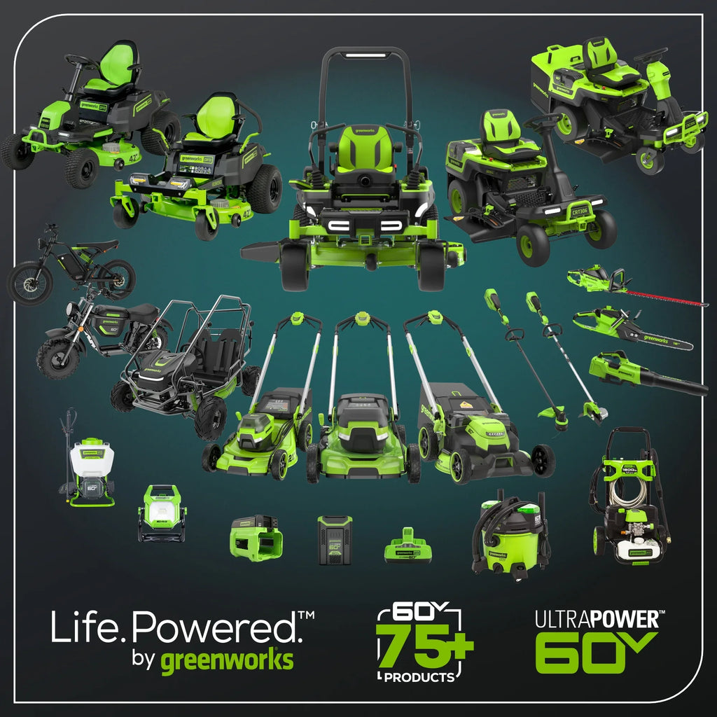 Greenworks 60V Hybrid 1800 PSI 1.2 GPM Cold Water Pressure Washer with (2) 4Ah Batteries & Charger 5129102