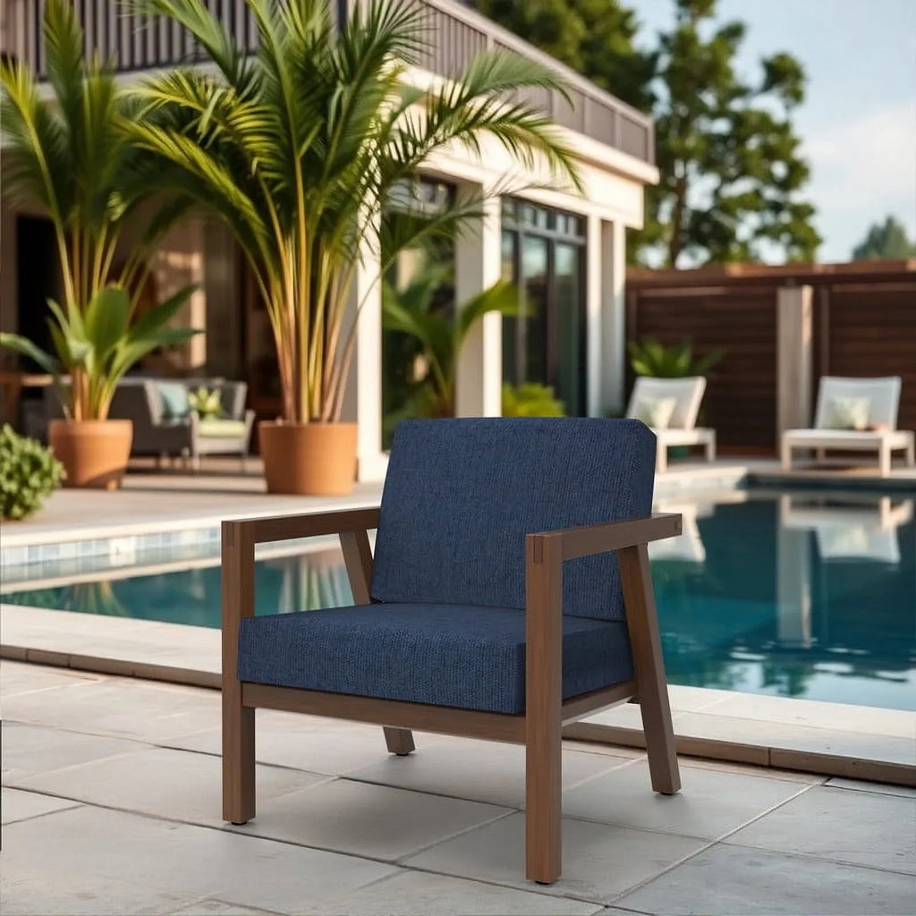 Covers&All Outdoor Sunbrella Deep Seat Cushion Set, Water, UV & Fade Resistant Patio Chair Cushions, High-Density 5" Thick Seat & Back Cushions for Outdoor Furniture