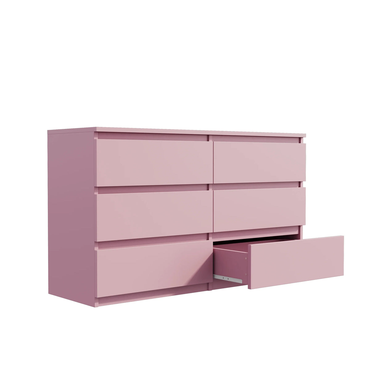 Aukfa Modern 6-Drawer Dresser Chest of Drawers Storage Cabinet for Bedroom Living Room, Green