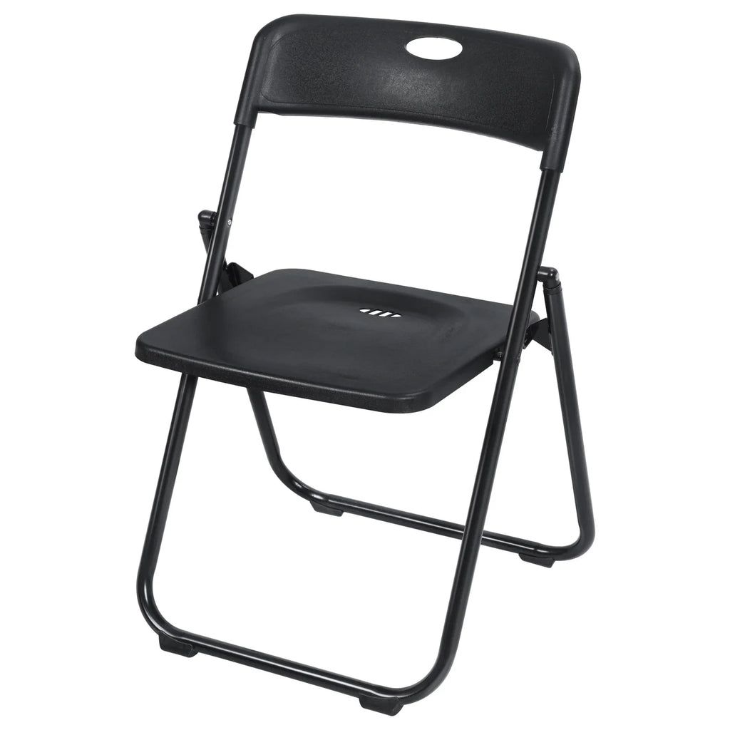 Anvazise Folding Chair 6Pcs/Set Folding Chairs, Staff Backpack Computer Chair, Basics Foldable Plastic Chair, Outdoor Portable Activity Chair, Black (Black)