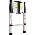 SKYSHALO Telescopic Aluminum Extension Multipurpose Portable Ladder, 10.5 ft