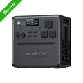Restored BLUETTI AC240 Solar Generator, 1536Wh/2400W Solar Generator, Expandable to 10136Wh, IP65 Water Resistant LiFePO4 Battery Backup, Emergency Power for Camping, Home Use,Refurbished