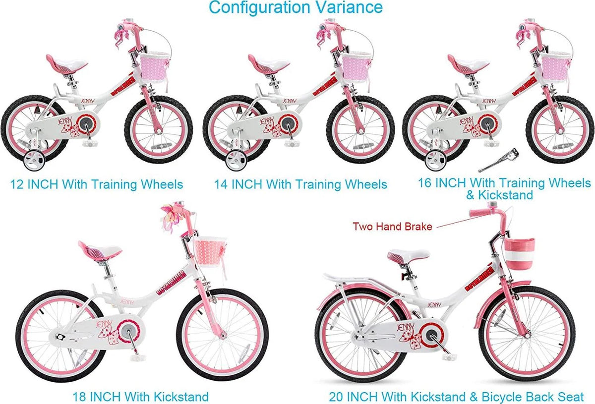 RoyalBaby Jenny Pink 16 inch Kid-s Bicycle