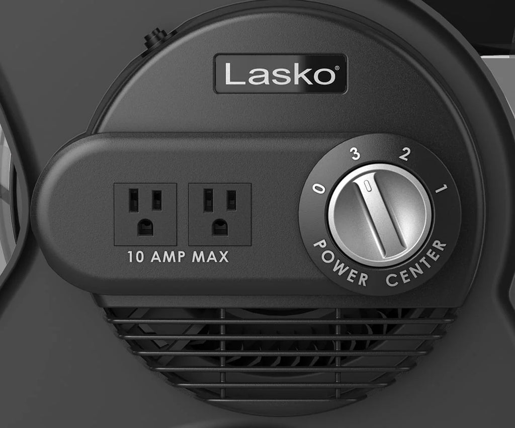 Lasko Pivoting Pro 12" 3-Speed Rotating Head Free Standing Blower Fan, 289 CFM, Black, U12104