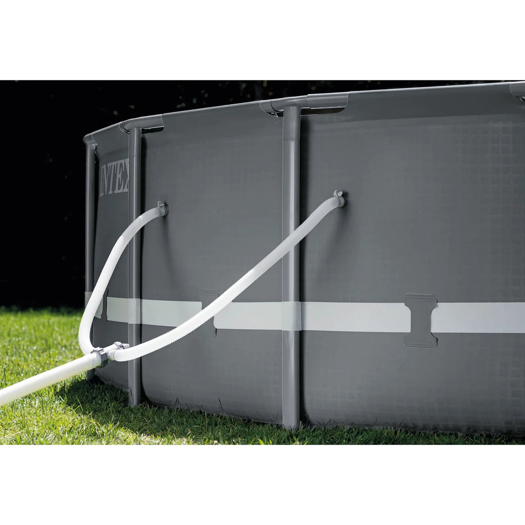 Intex Ultra Frame 26' x 52" Round Above Ground Outdoor Swimming Pool Set