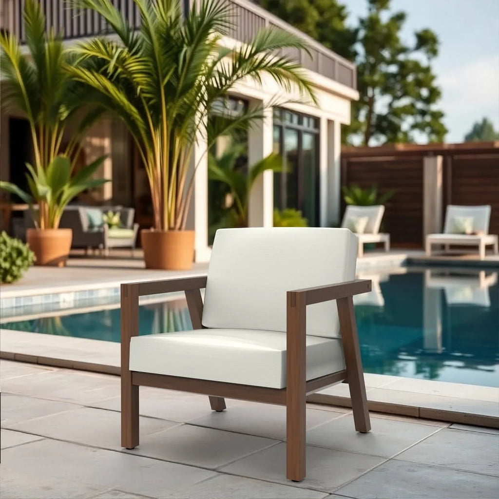Covers&All Outdoor Sunbrella Deep Seat Cushion Set, Water, UV & Fade Resistant Patio Chair Cushions, High-Density 5" Thick Seat & Back Cushions for Outdoor Furniture