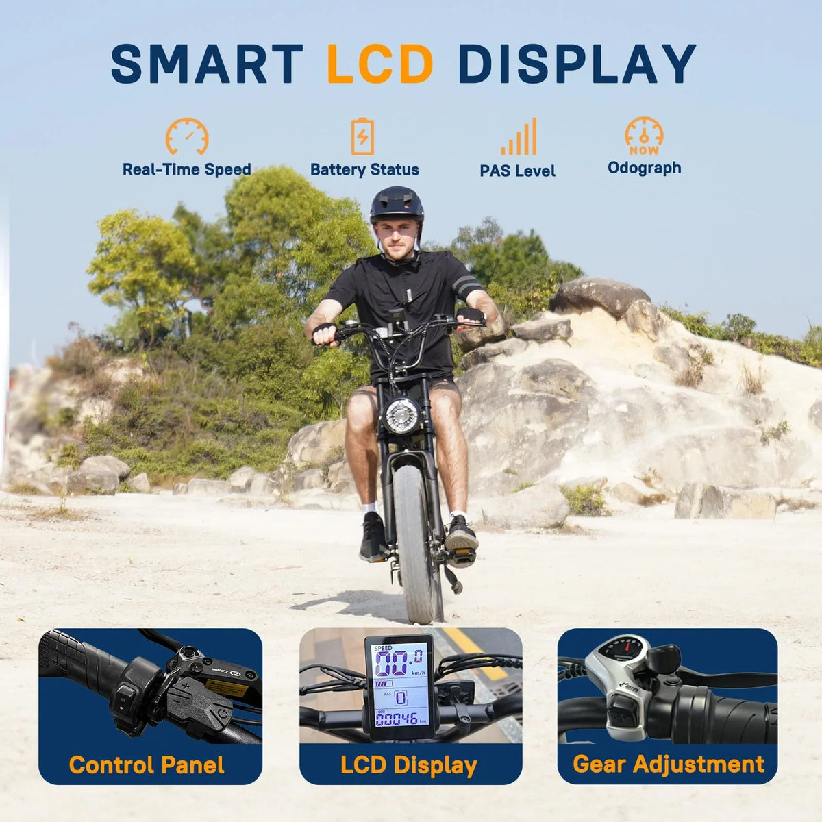Movcan 20" Fat Tire Electric Bike for Adult, 750W Mountain Ebike, 48V 18.2Ah Removable Battery, 7 Speed Dual Hydraulic Brake E-Motorcycle Bike UL2849