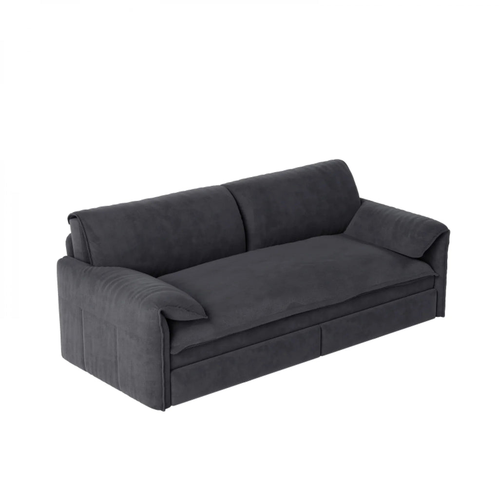 66" Queen Pull Out Sofa Bed, 3-in-1 Convertible Sleeper Sofa with Side Storage,Multi-Functional Velvet Loveseat Bed for Living Room,Bedroom