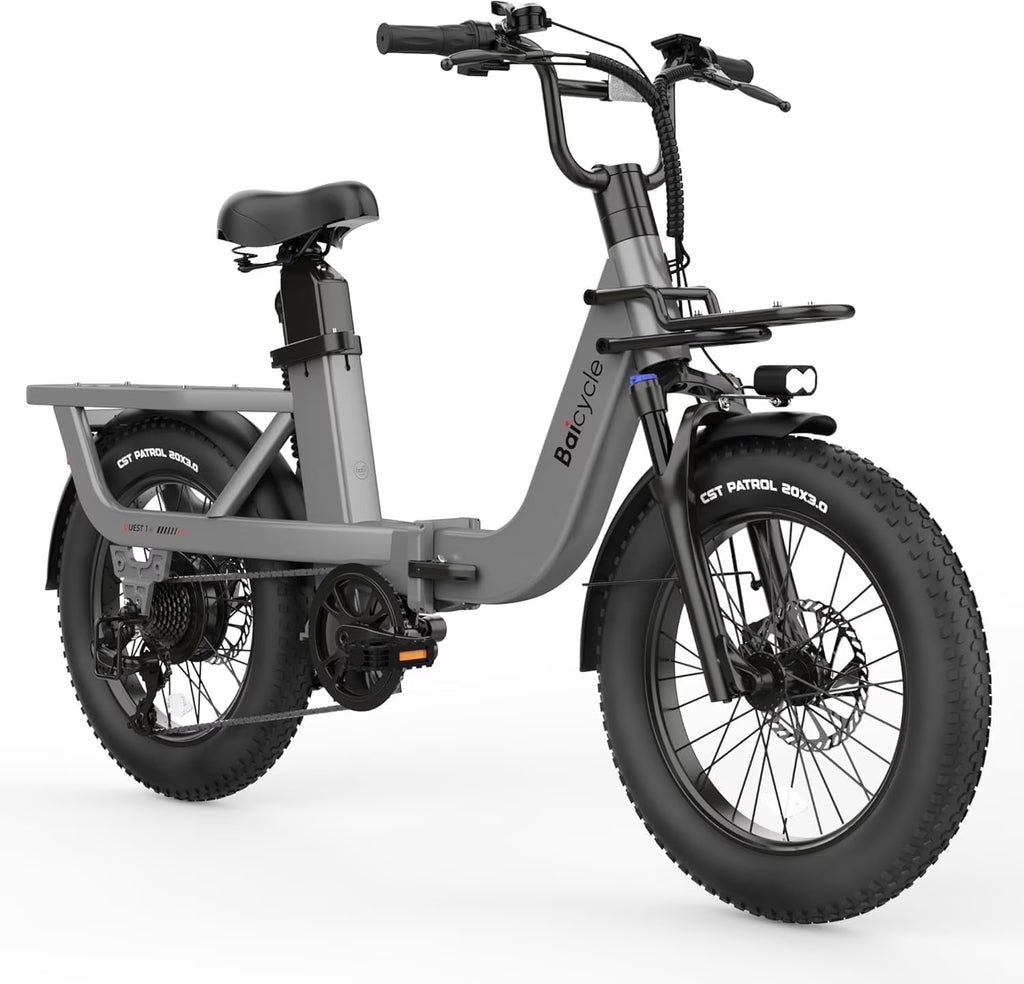 Electric Bike for Adults with 1500W Peak Motor,80Miles Max Range,7 Speed Gear,750WH Detachable Battery,Folding Ebike with 20'' Fat Tire"Full Suspension UL Certificated Bicycle