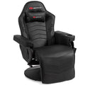 Goplus Massage Gaming Recliner Reclining Racing Chair Swivel Black