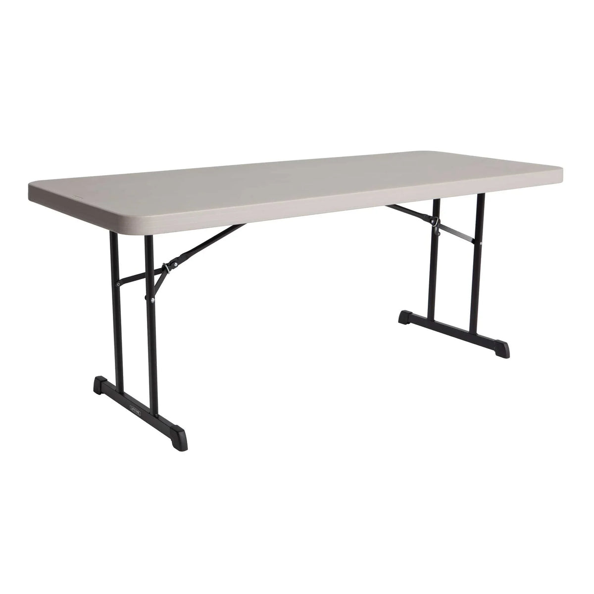 Lifetime 6 ft. Rectangle Folding Table, Indoor/Outdoor Professional Grade, Putty Set of 4 (480126)