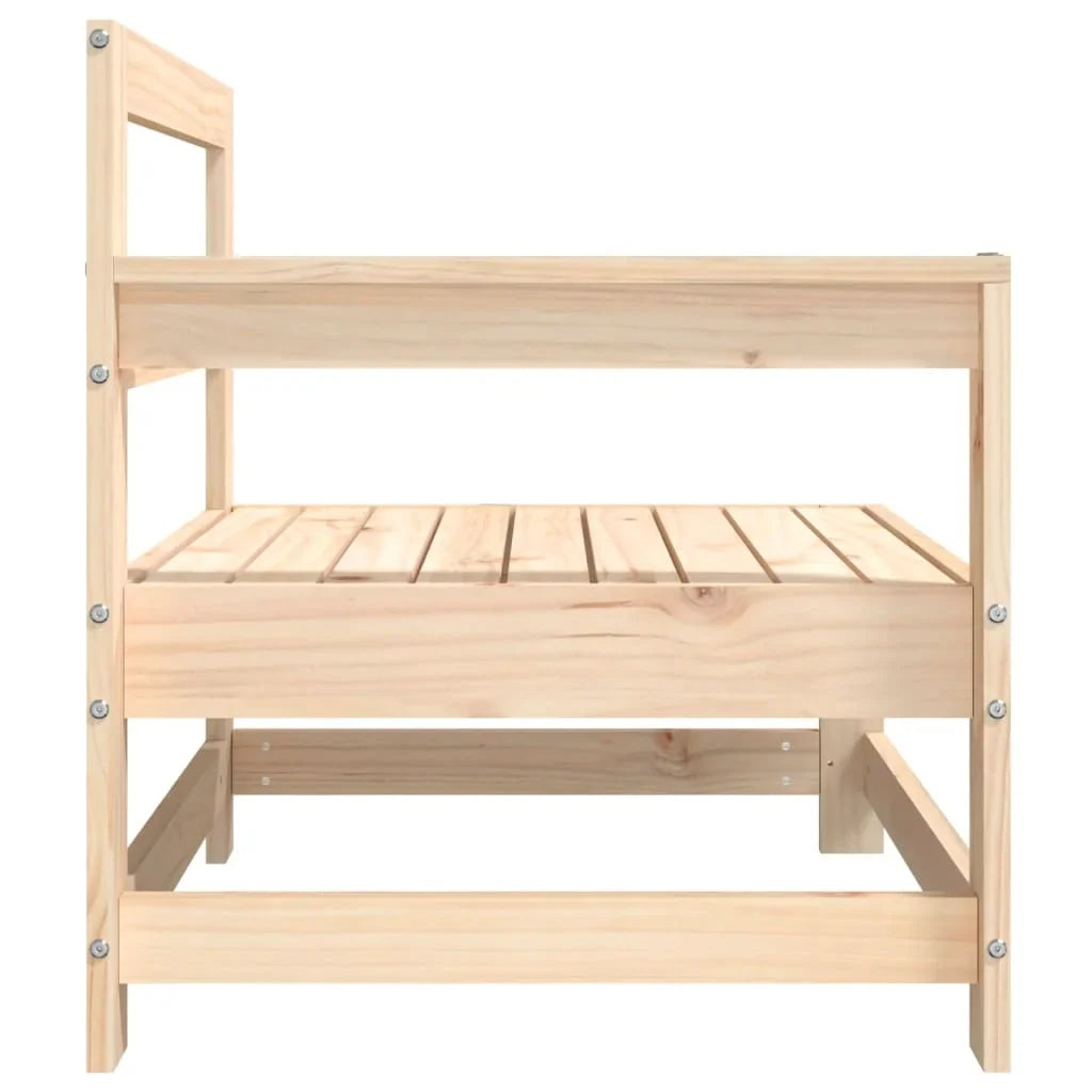 vidaXL Patio Corner Sofa Solid Wood Pine