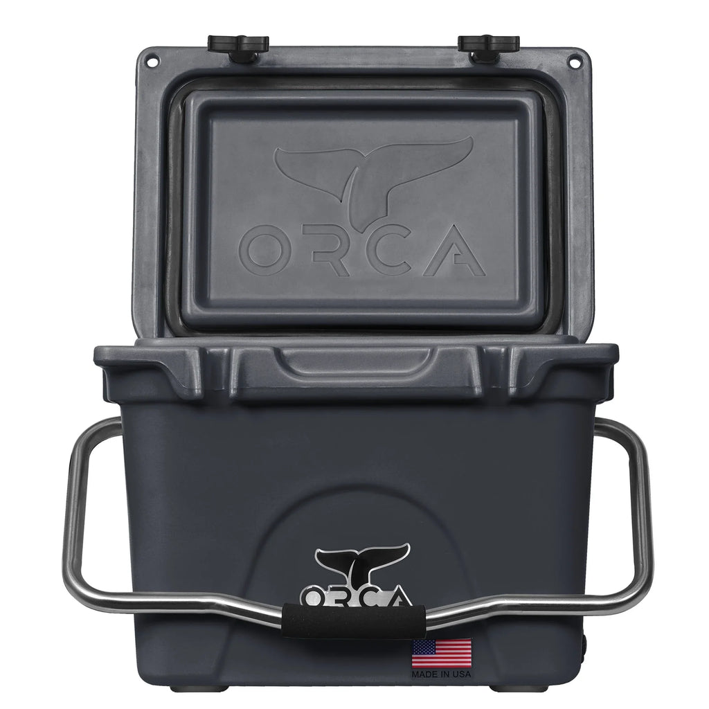 ORCA 20 Quart Hard Side Cooler Insulated Ice Chest, Starboard Blue