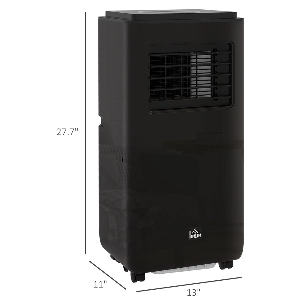 HOMCOM 8000 BTU 344 Sq Ft Portable Air Conditioner, Black