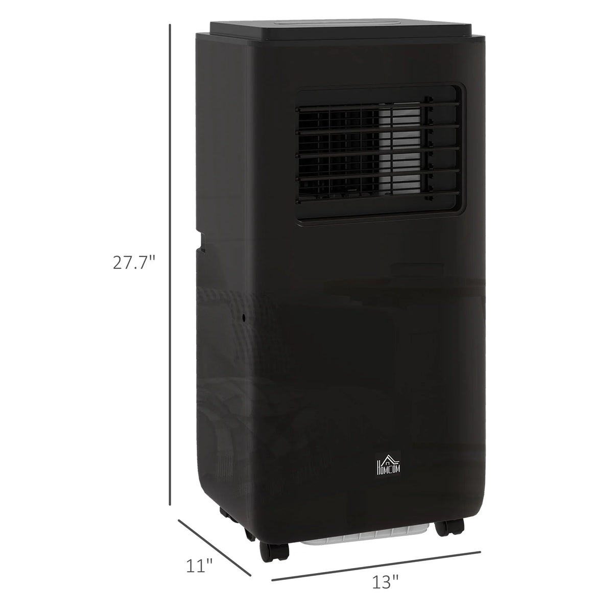 HOMCOM 8000 BTU 344 Sq Ft Portable Air Conditioner, Black