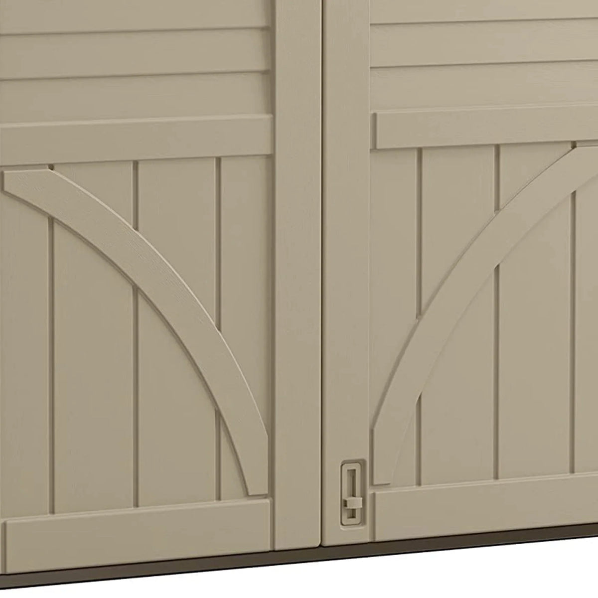 Suncast 34 cu. ft. All-Weather Resin Horizontal Outdoor Storage Shed, Taupe
