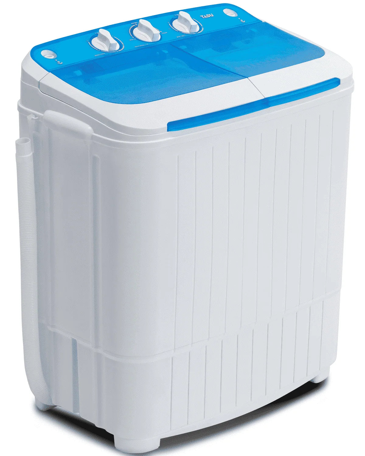 TABU 16.5lbs Portable Washing Machine,Electric Twin Tub Wash&Spin Combo,Semi-Automatic Washer,Gray