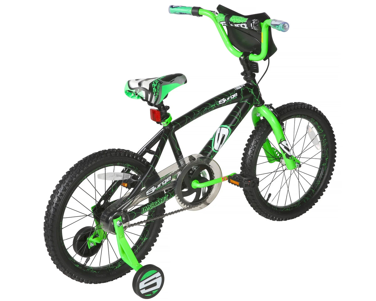 18" Dynacraft Surge Boys BMX Bike, Children Age 6-9 Years, Green