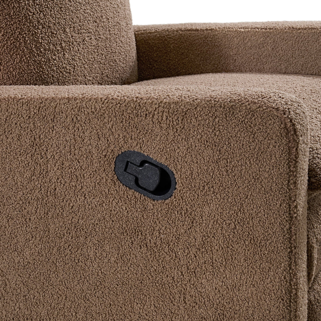 Soho Baby Coventry Glider Recliner Boucle White