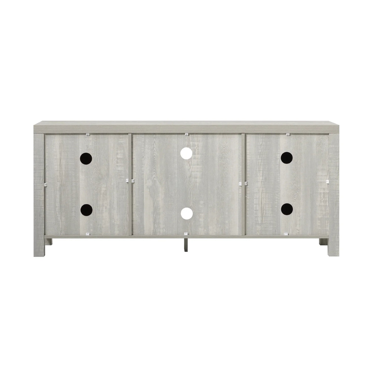 Walker Edison Modern Farmhouse Barn Door TV Stand for TVs up to 65", Grey Wash