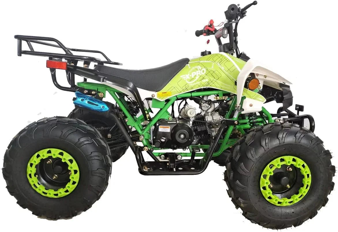 X-Pro Brand 125cc ATV with Automatic LED Headlights