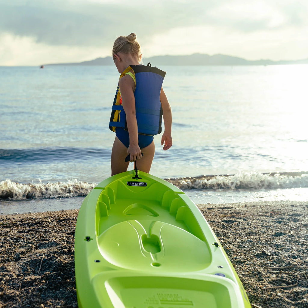Lifetime Relay 65 in. Sit-on-Top 100 lb. Weight Capacity Youth Kayak, Chartreuse (91323)