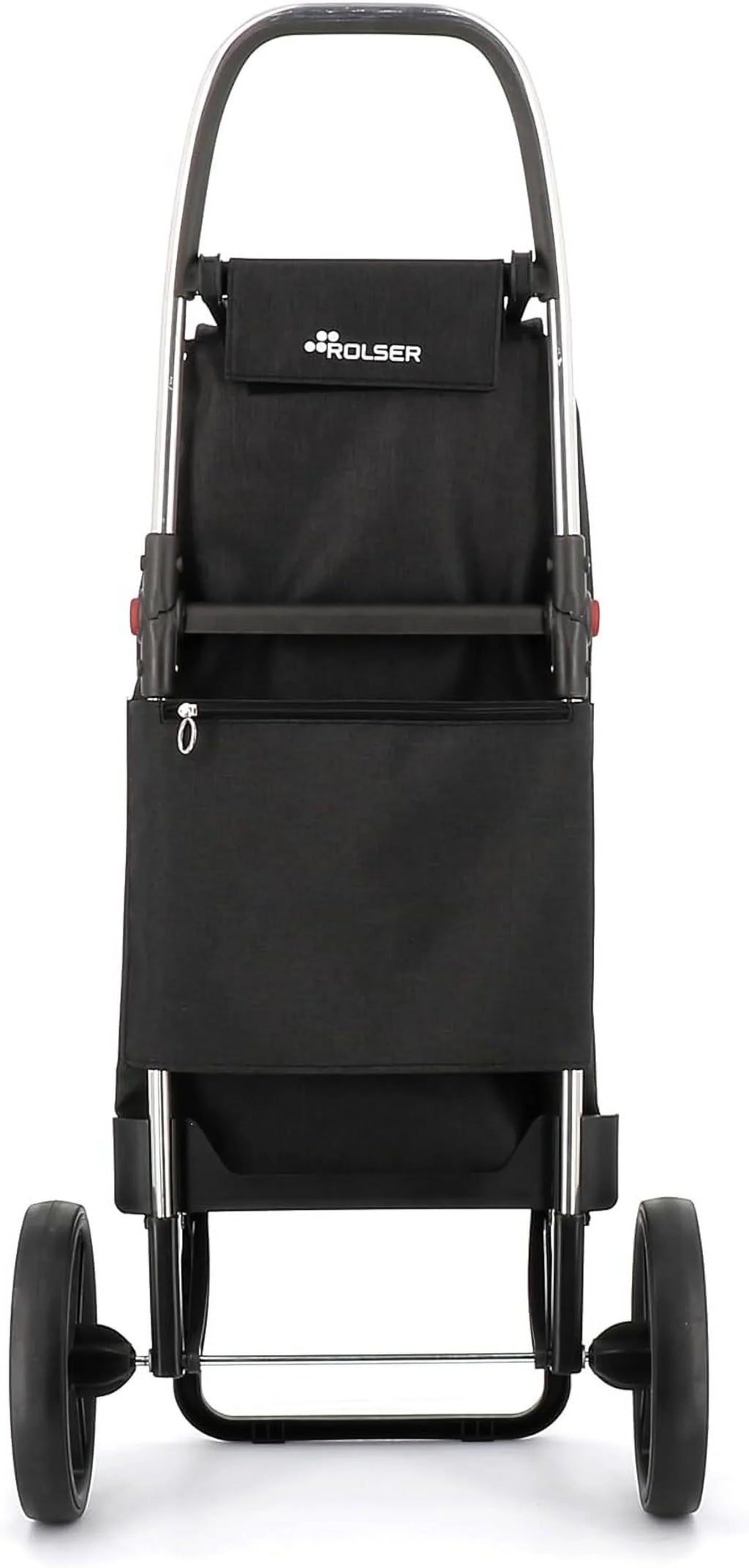 Foldable Grocery Shopping Cart with Wheels | Collapsible Personal Folding Cart for Groceries | Durable & Portable | Black