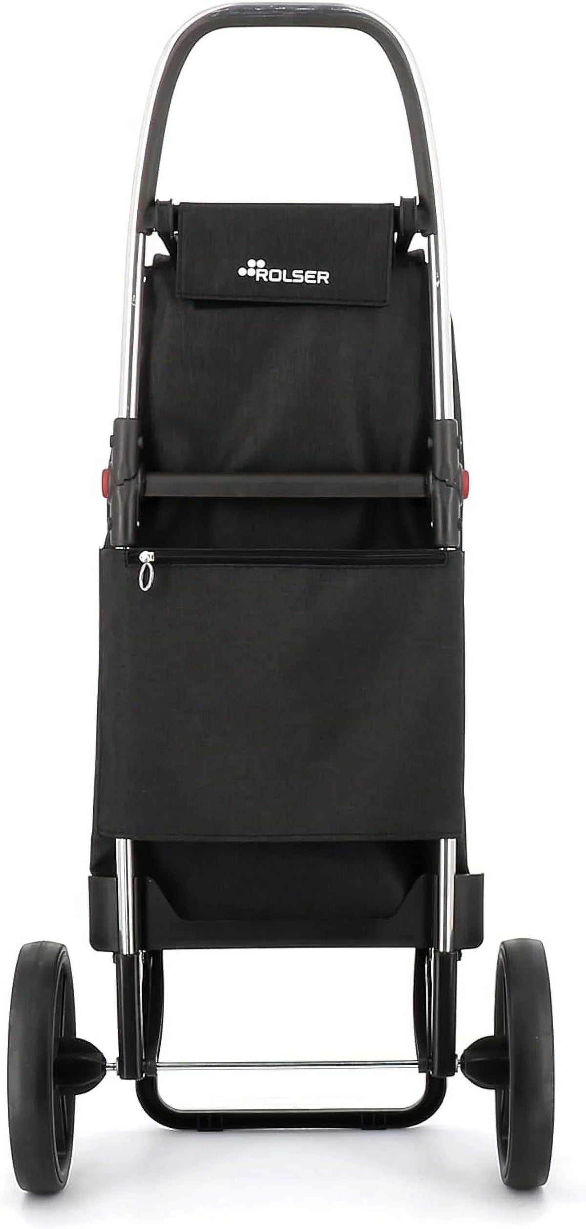 Foldable Grocery Shopping Cart with Wheels | Collapsible Personal Folding Cart for Groceries | Durable & Portable | Black